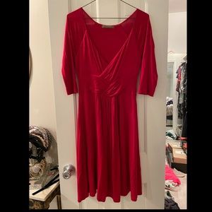 Anthropologie - Red jersey knit dress - Velvet